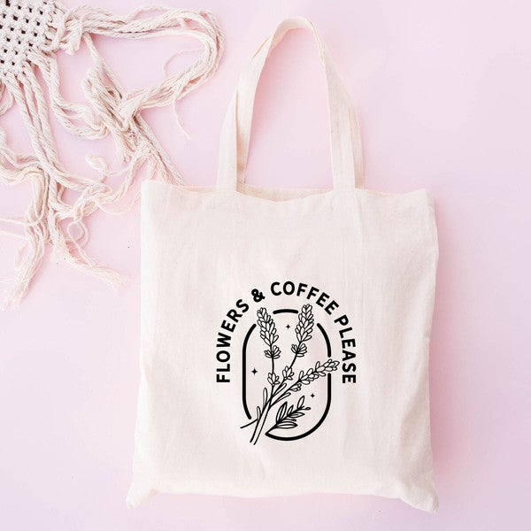 Flowers And Coffee Tote