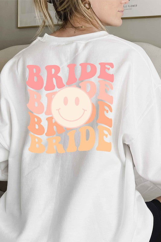 PLUS SIZE F/B POCKET BRIDE GRAPHIC SWEATSHIRT