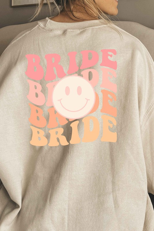 PLUS SIZE F/B POCKET BRIDE GRAPHIC SWEATSHIRT