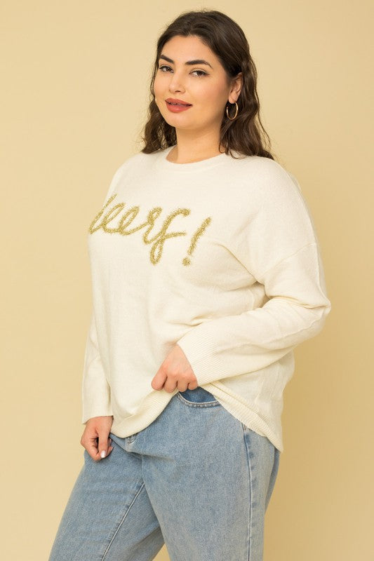 Plus Size Cheers Pullover Sweater