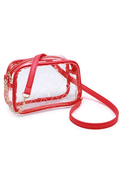 See Thru Net Pattern Crossbody Bag