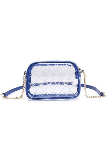 See Thru Net Pattern Crossbody Bag