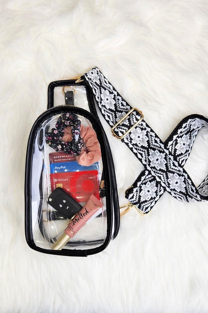 Clear Sling with Trendy Strap Stadium Bag