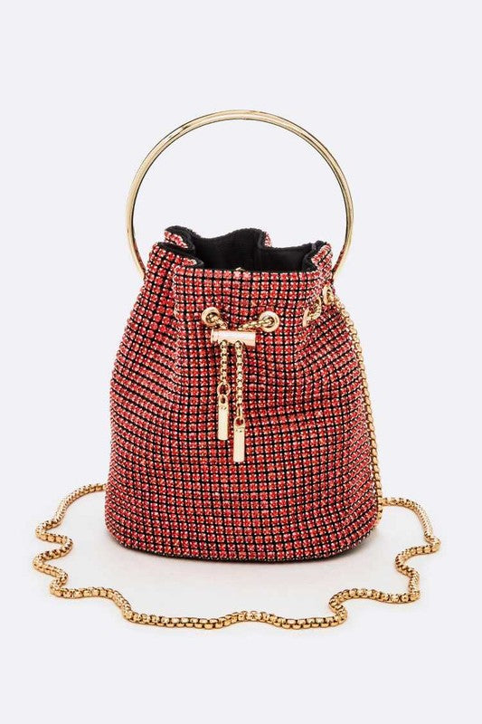 Oversize Rhinestone Iconic Bucket Bag