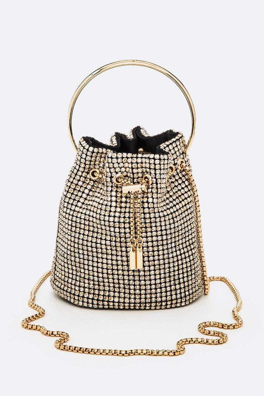 Oversize Rhinestone Iconic Bucket Bag