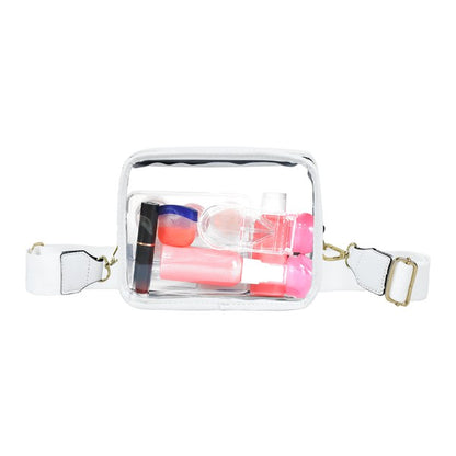 Clear Square Stadium Sling Bag Crossbody Strap