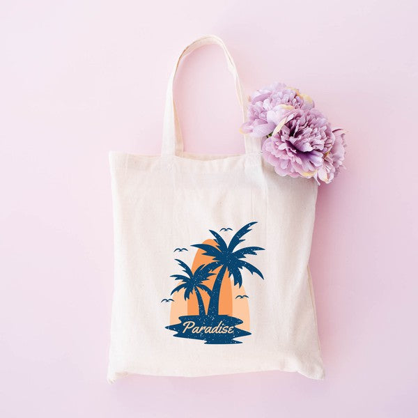 Paradise Palm Tree Tote