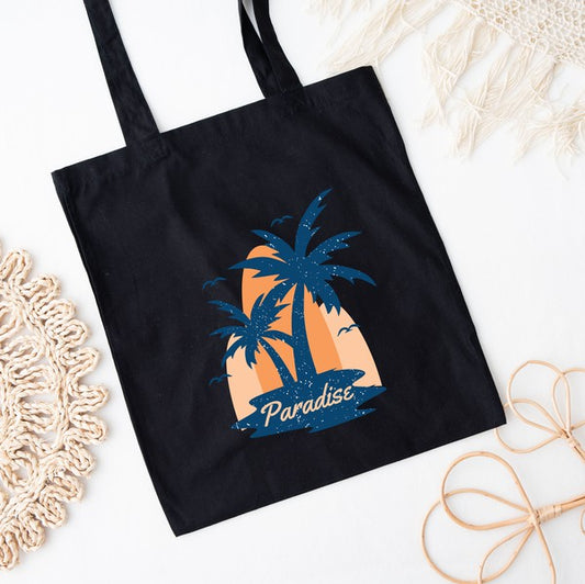 Paradise Palm Tree Tote