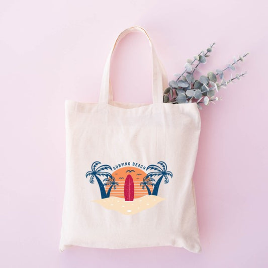 Surfing Beach Tote