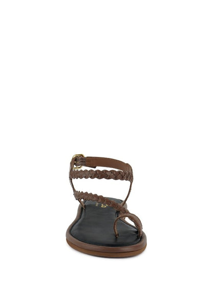 STALLONE Braided Flat Sandals