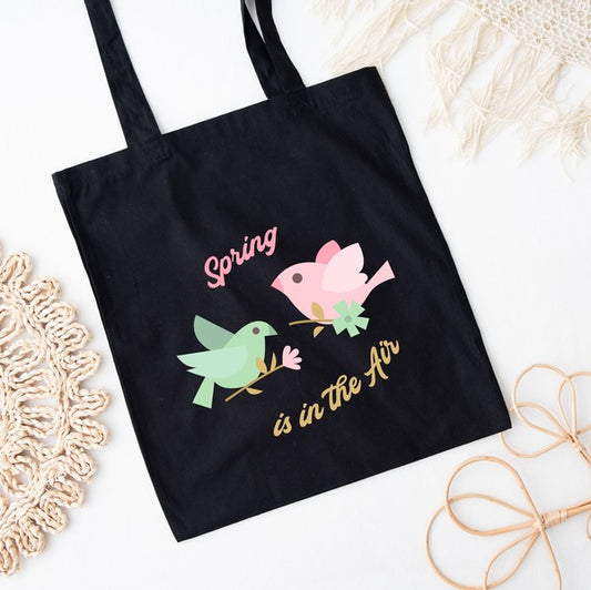 Spring Is In The Air Birds Tote