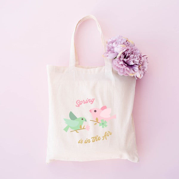 Spring Is In The Air Birds Tote