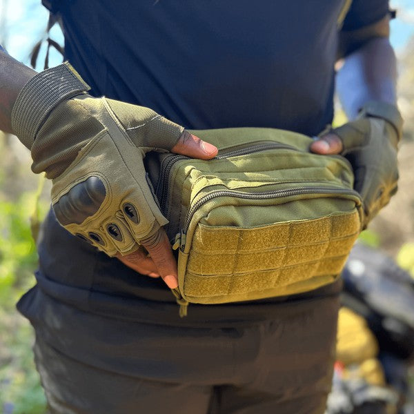 Tactical Military Fingerless Airsoft Gloves