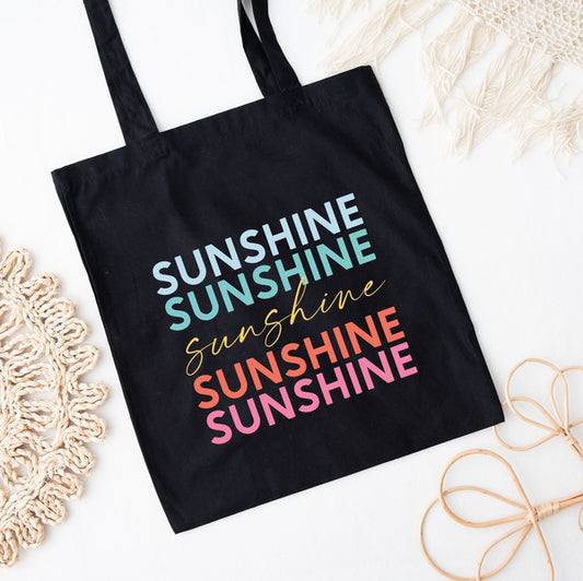 Sunshine Stacked Colorful Tote