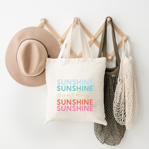 Sunshine Stacked Colorful Tote