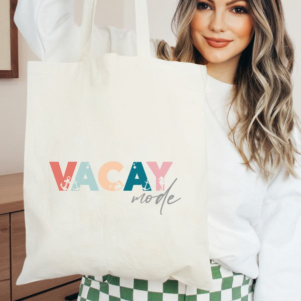 Vacay Mode Colorful Tote