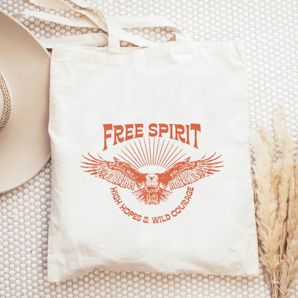 Free Spirit Distressed Eagle Tote