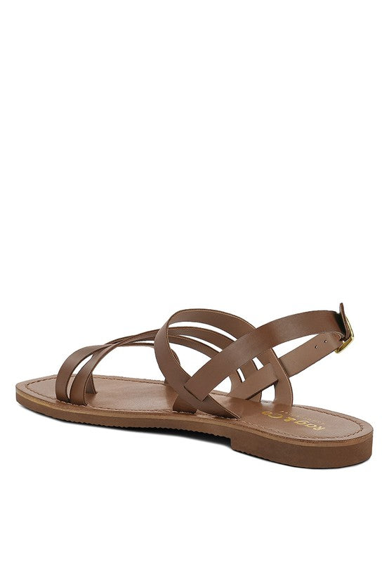 SLOANA Strappy Flat Sandals