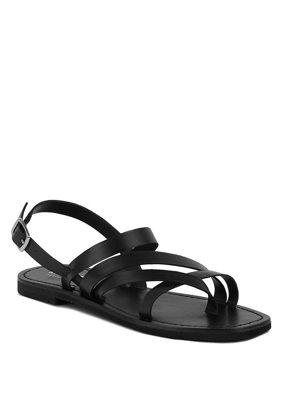 SLOANA Strappy Flat Sandals