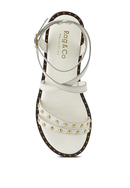 CORRIANE Studs Embellishment Strappy Sandals