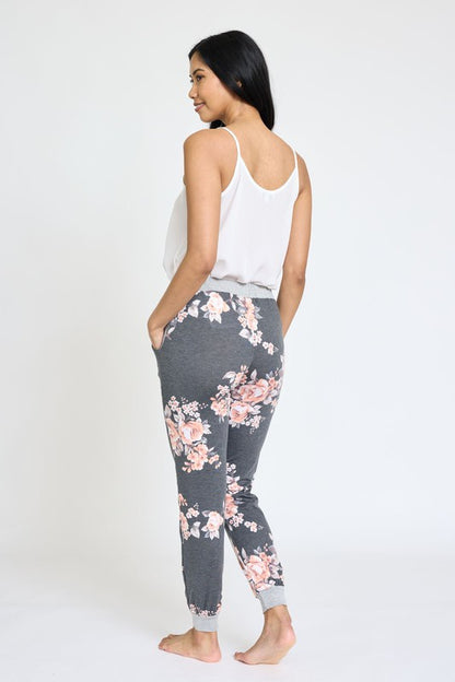 Floral Drawstring Jogger