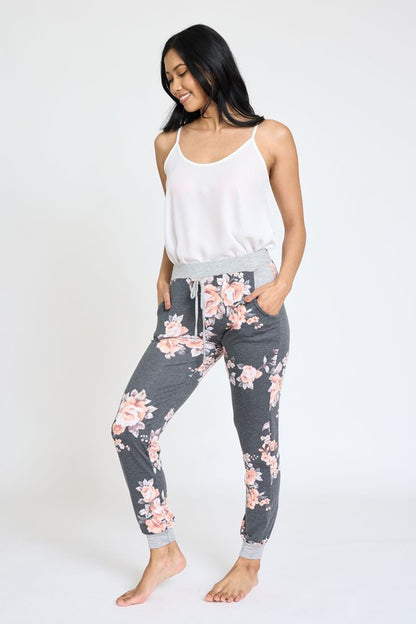 Floral Drawstring Jogger