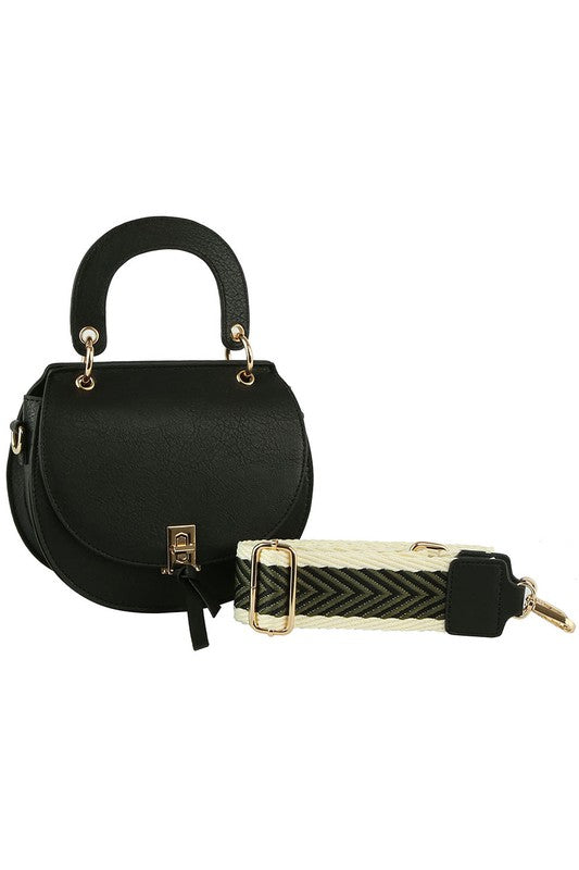 Fashion Flap Saddle Satchel Crossbody Bag