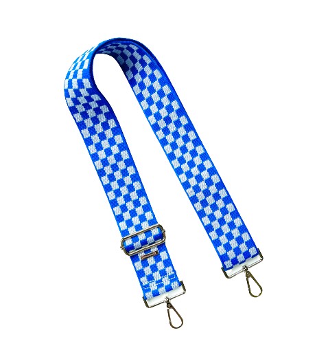 Checker Patterned Bag Strap - 6 Colors available