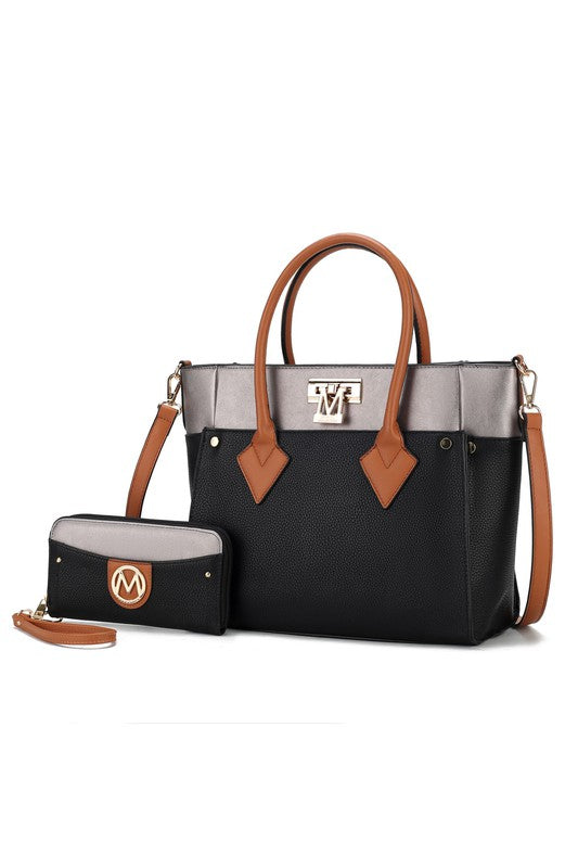 MKF Collection Brynlee Color-Block Tote Bag Mia K