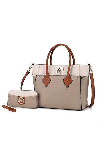 MKF Collection Brynlee Color-Block Tote Bag Mia K