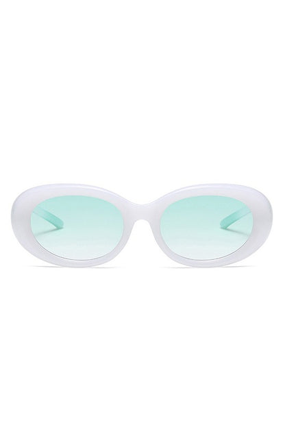 Oval Retro 90s Round Tinted Clout Sunglasses