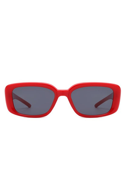 Rectangle Retro Flat Top Square Sunglasses