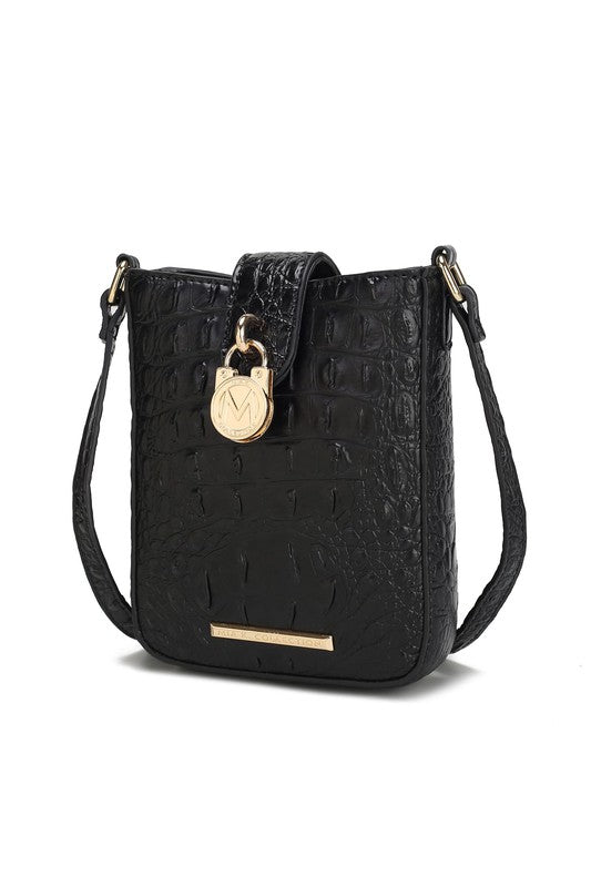 MKF Faux Crocodile Embossed Crossbody Bag by Mia k