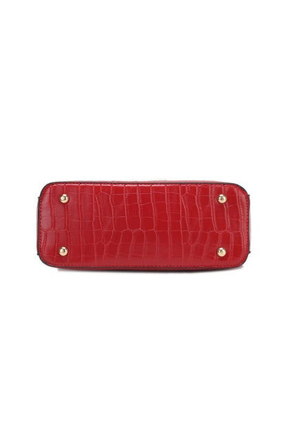 MKF Faux Crocodile-Embossed Shoulder Bag by Mia k