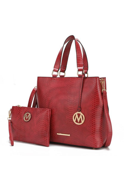 MKF Collection Beryl Snake-embossed Tote Bag Mia k