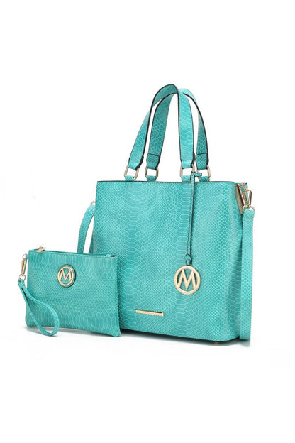 MKF Collection Beryl Snake-embossed Tote Bag Mia k