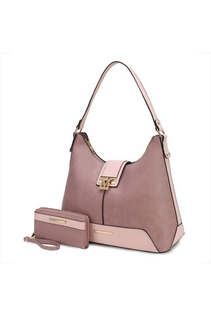 MKF Collection Graciela Color-Block Hobo by Mia k