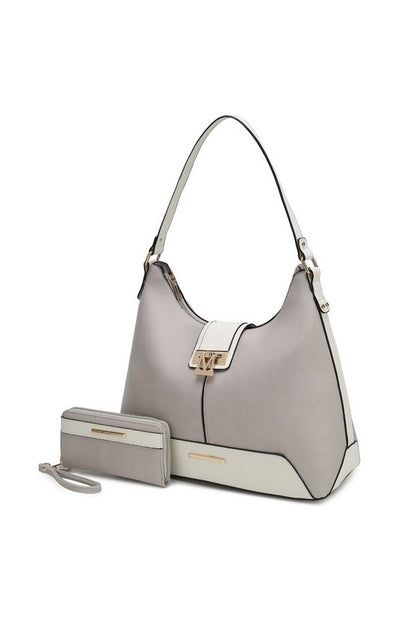 MKF Collection Graciela Color-Block Hobo by Mia k