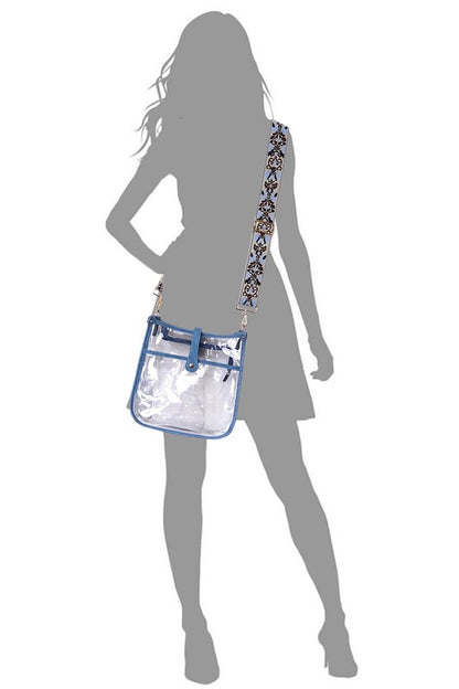 See Thru Guitar Strap Hobo Crossbody Bag