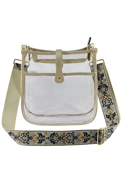 See Thru Guitar Strap Hobo Crossbody Bag