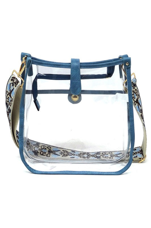 See Thru Guitar Strap Hobo Crossbody Bag