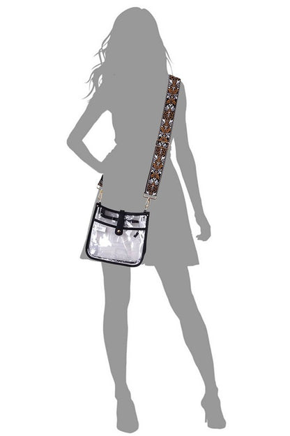 See Thru Guitar Strap Hobo Crossbody Bag