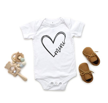 ONESIE Heart Mini Graphic Baby Onesie