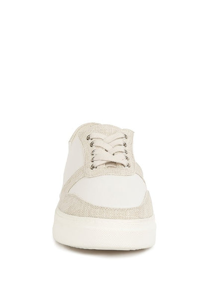 Kjaer Dual Tone Leather Sneakers