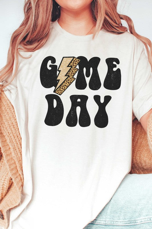 LEOPARD LIGHTNING GAME DAY GRAPHIC TEE