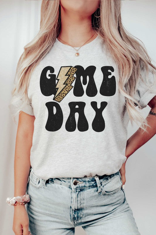 LEOPARD LIGHTNING GAME DAY GRAPHIC TEE