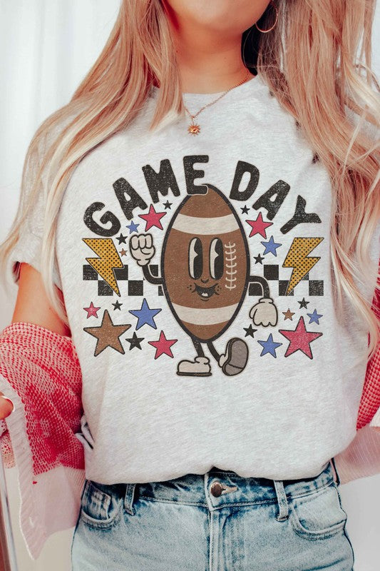 RETRO GAME DAY FOOTBALL GRAPHIC TEE