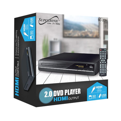 Supersonic 2.0 Channel DVD Player with HDMI Output