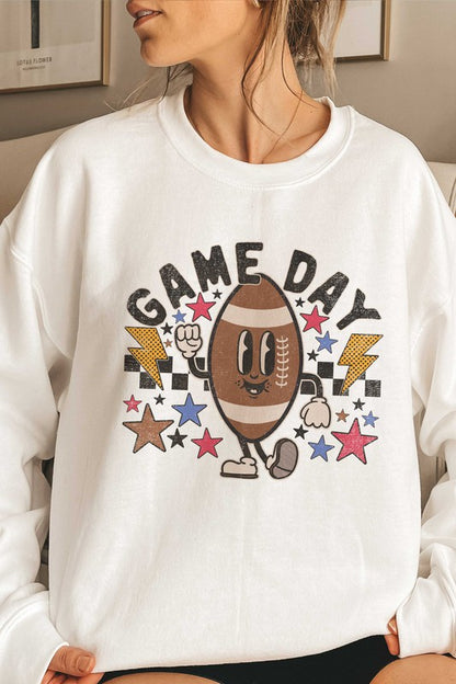 RETRO GAME DAY FOOTBALL SWEATSHIRT