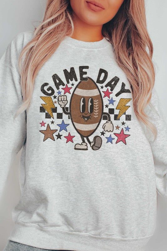 RETRO GAME DAY FOOTBALL SWEATSHIRT